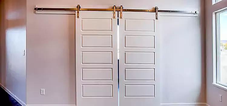 Glass Barn Door with Installation Hardware Kit Bayonet Point