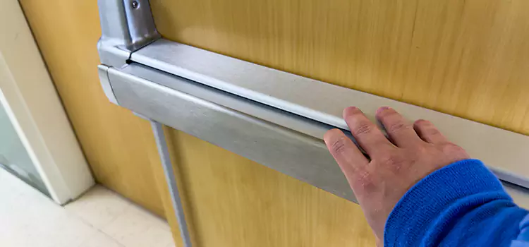 Installing a Push Bar on a Door Bayonet Point